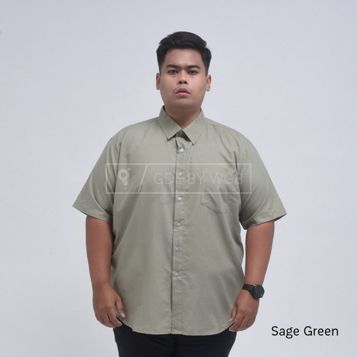 Kemeja Pria Big Size Ukuran Besar Jumbo XXL XXXL GDE WGB