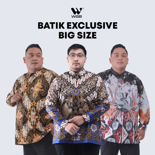 Batik Big Size Pria Prakarsa Exclusive Lengan Panjang XXL XXXL