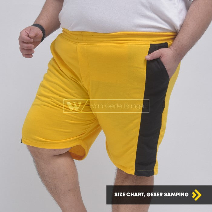 WGB Celana Pendek Gym Stripe Olahraga Big Size Jumbo XXL XXXL