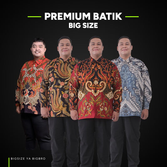 BigBro Premium Batik Big Size Pria Classic Lengan Panjang XXL XXXL