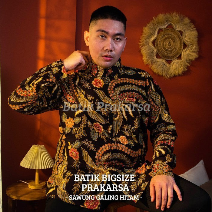 WGB Premium Batik Big Size Pria Classic Lengan Panjang XXL XXXL