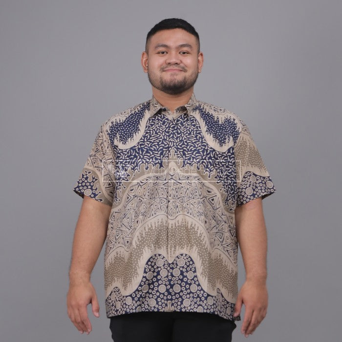 WGB Batik Big Size Pria Basic Lengan Pendek XXL XXXL