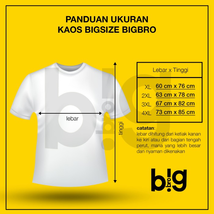 Kaos Basic Panjang Big Size Pria BIGBRO Ukuran Besar Jumbo XXL XXXL