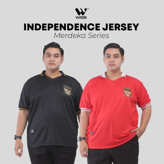 WGB Kaos Jersey olahraga BLACK18 BigSize Pria Ukuran Besar XL XXL