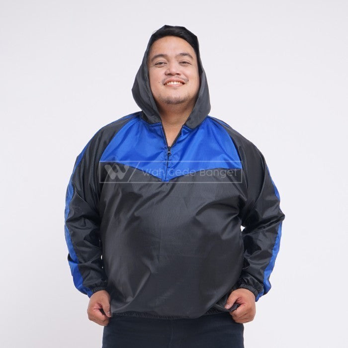 WGB Jaket Sauna Black Check Jumbo Big Size Ukuran Besar XXL XXXL