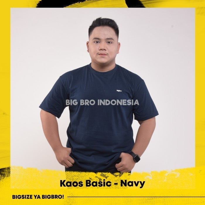 Kaos Big Size Pria BIG BRO Ukuran Besar Jumbo XXL XXXL Hitam