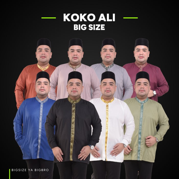 Koko Big Size Pria BIG BRO Ukuran Besar Jumbo XXL XXXL White Ali