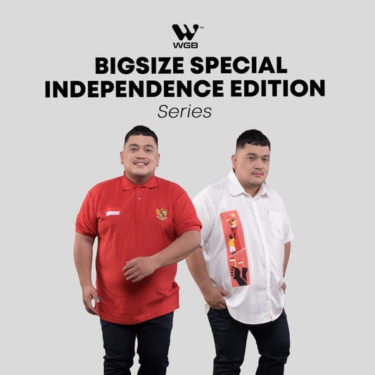 WGB Independence Shirt Series Pria Bigsize Super Jumbo XXL XXXL