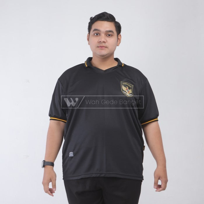 WGB Kaos Jersey olahraga BLACK18 BigSize Pria Ukuran Besar XL XXL