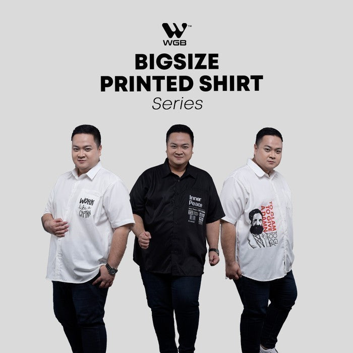 Kemeja Pria Kombinasi Jumbo Big Size Ukuran Besar XXL XXXL WGB Chief