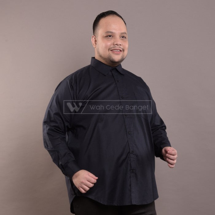 Kemeja Pria Jumbo Big Size Ukuran Besar XXL XXXL WGB Elegant White Ox