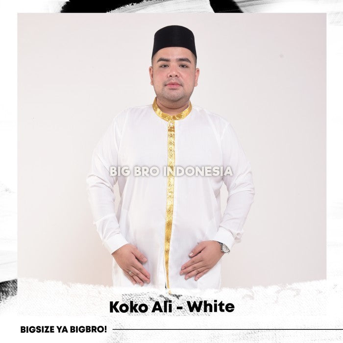 Koko Big Size Pria BIG BRO Ukuran Besar Jumbo XXL XXXL White Ali