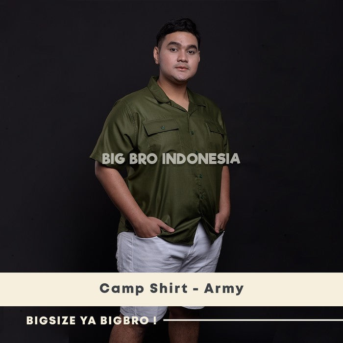 BigBro Kemeja Big Size Camp Shirt Ukuran Jumbo XXL XXXL