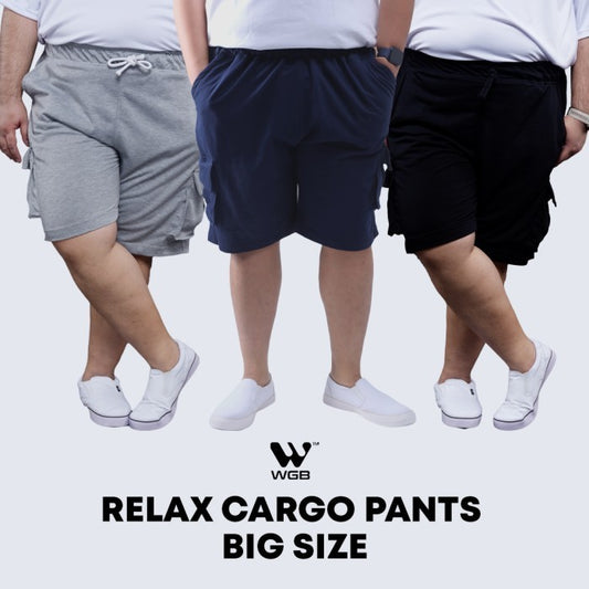 WGB Celana Pendek Santai Relax Cargo Pria Big Size Jumbo XXL XXXL