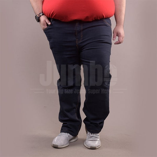 Celana Jeans Panjang Stretch Pria Big Size Jumbo Super Besar Navy