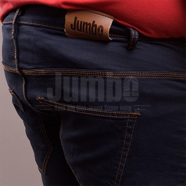 Celana Jeans Panjang Stretch Pria Big Size Jumbo Super Besar Navy