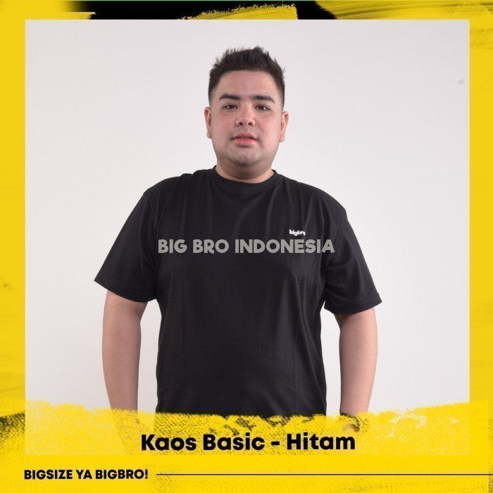 Kaos Big Size Pria BIG BRO Ukuran Besar Jumbo XXL XXXL Hitam