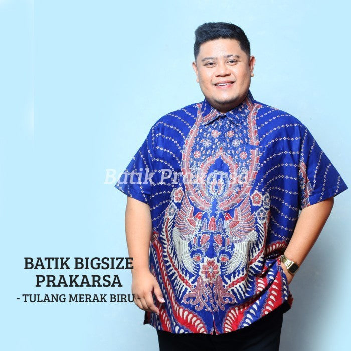 Batik Big Size Pria Prakarsa Premium Classic Lengan Pendek - PD01