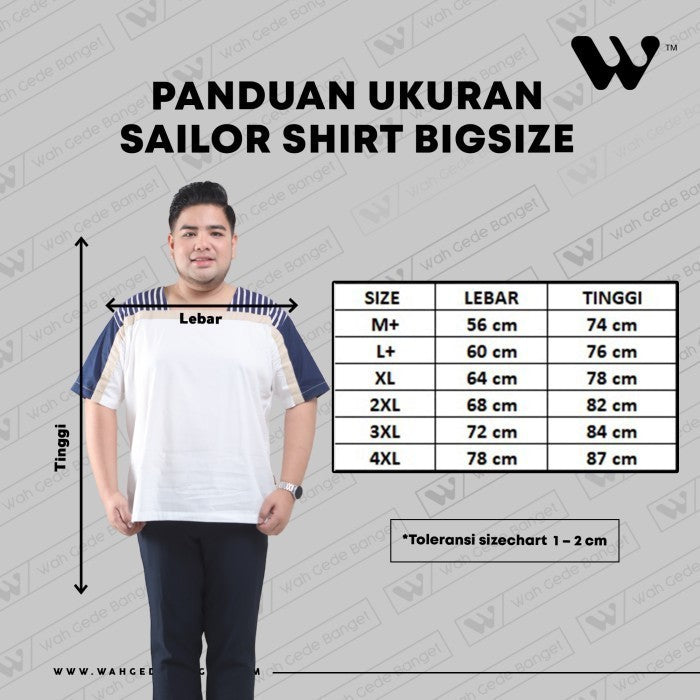 WGB Kemeja Etnik Casual Pria Lengan Pendek Big Size Jumbo XXL XXXL