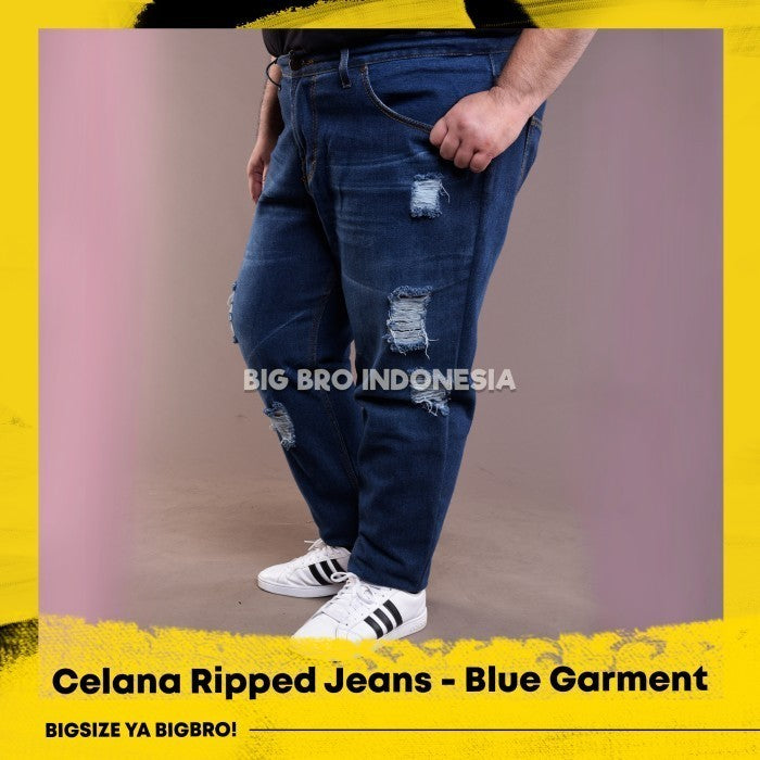 BigBro Celana Ripped Jeans Panjang BigSize BIG BRO Ukuran Besar XL XXL