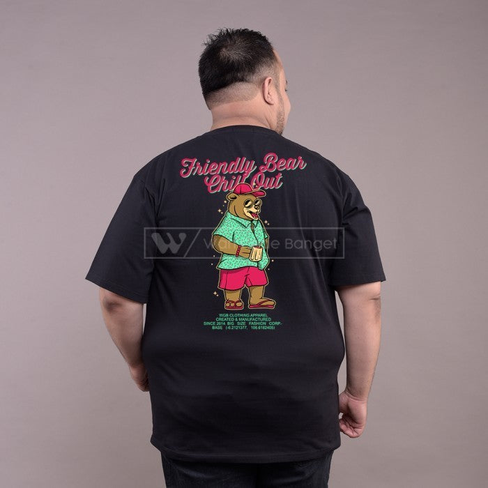 WGB Kaos Lengan Pendek Sablon Big Size Pria Ukuran Besar Jumbo XL XXL