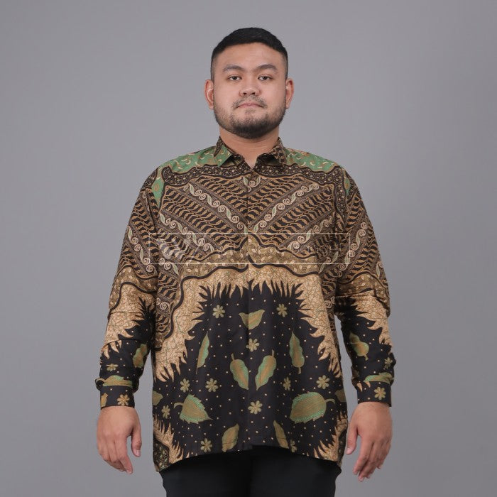 WGB Batik Big Size Pria Basic Lengan Panjang XXL XXXL