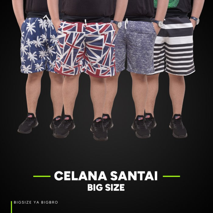 Celana Relax Santai Pendek BigSize BIG BRO Ukuran Besar XL XXL XXXL