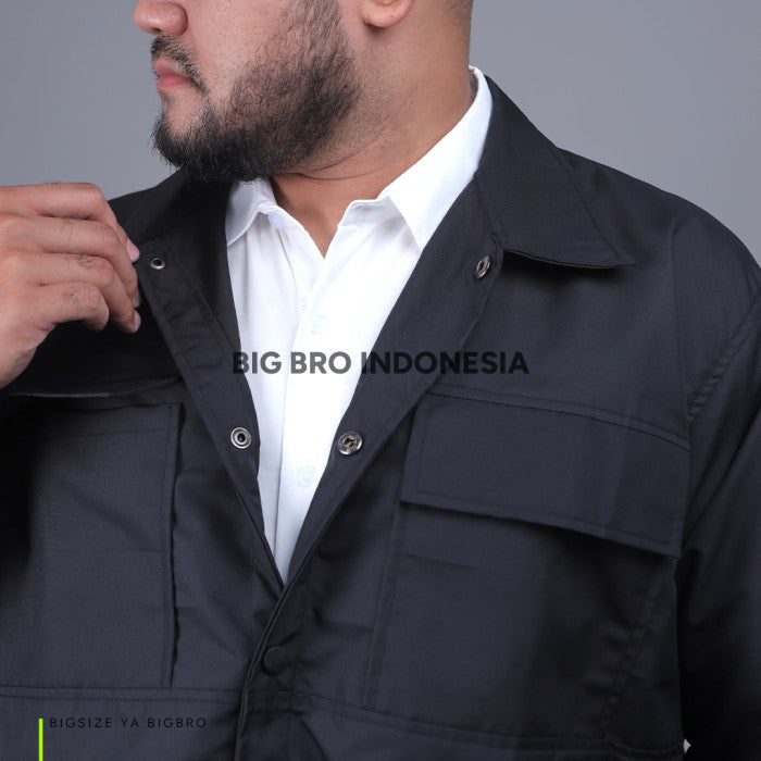 BigBro Jaket Overshirt Pria Big Size Ukuran Jumbo XXL XXXL