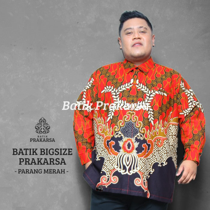 Batik Big Size Pria Prakarsa Premium Classic Lengan Panjang - PJ04