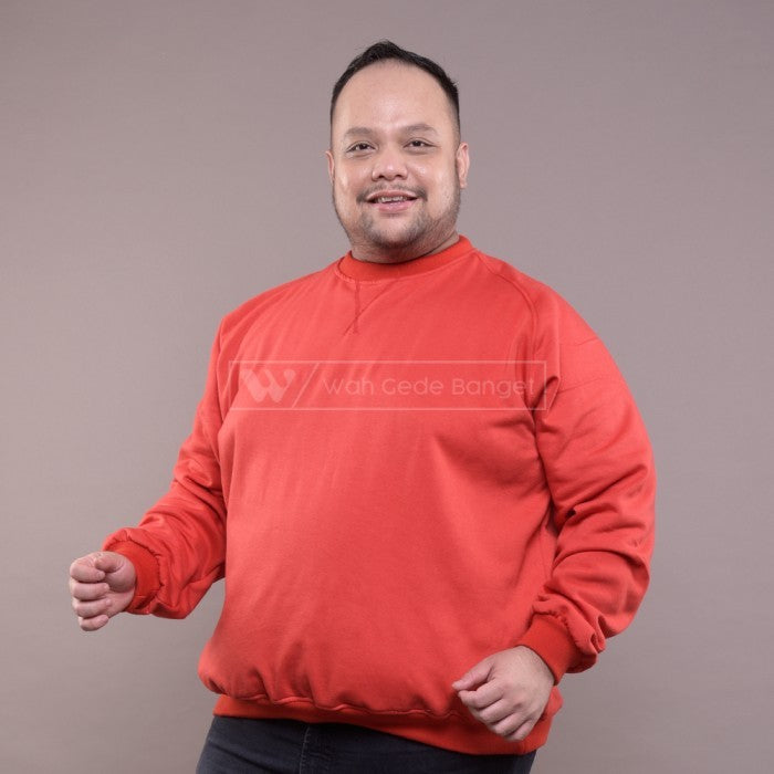 WGB Sweater Basic Crewneck Pria Big Size Ukuran Besar Jumbo XXL XXXL