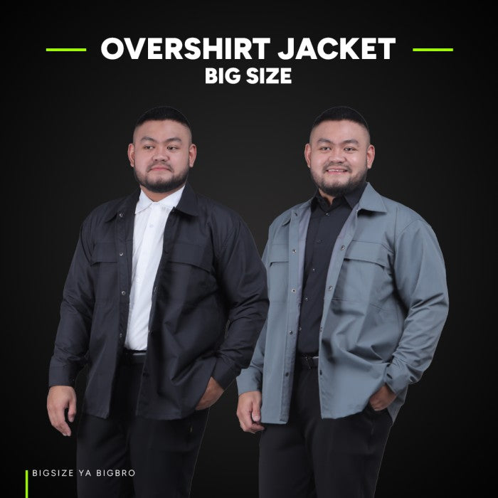 BigBro Jaket Overshirt Pria Big Size Ukuran Jumbo XXL XXXL