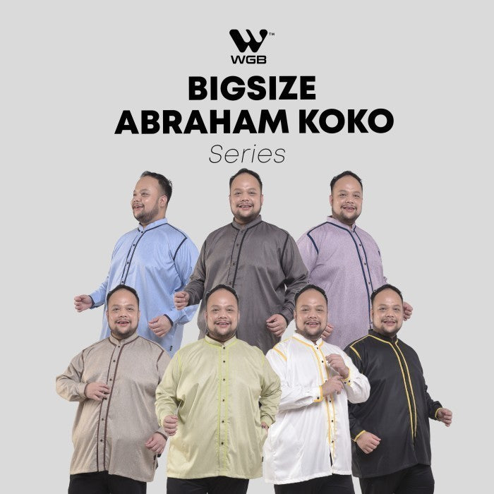 Abraham Kemeja Koko Muslim Pria Jumbo Big Size XXL XXXL WGB