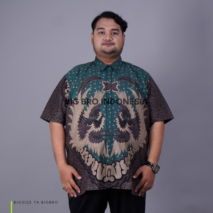 WGB Batik Big Size Pria Basic Lengan Pendek XXL XXXL