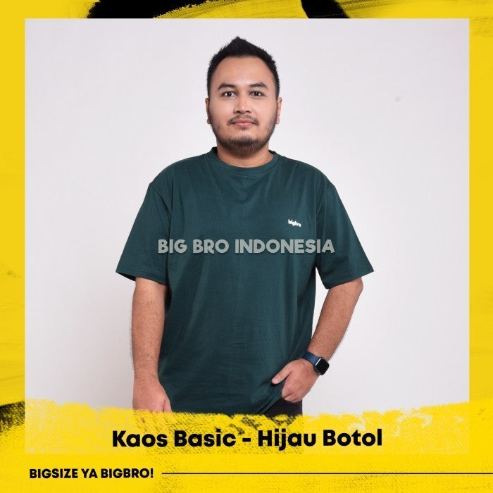 Kaos Big Size Pria BIG BRO Ukuran Besar Jumbo XXL XXXL Hitam