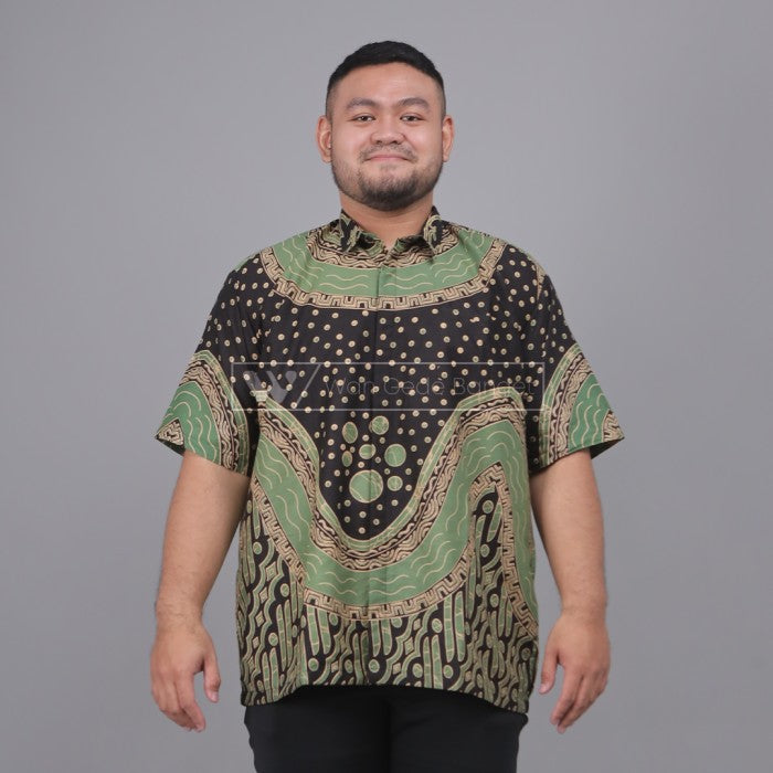 WGB Batik Big Size Pria Basic Lengan Pendek XXL XXXL