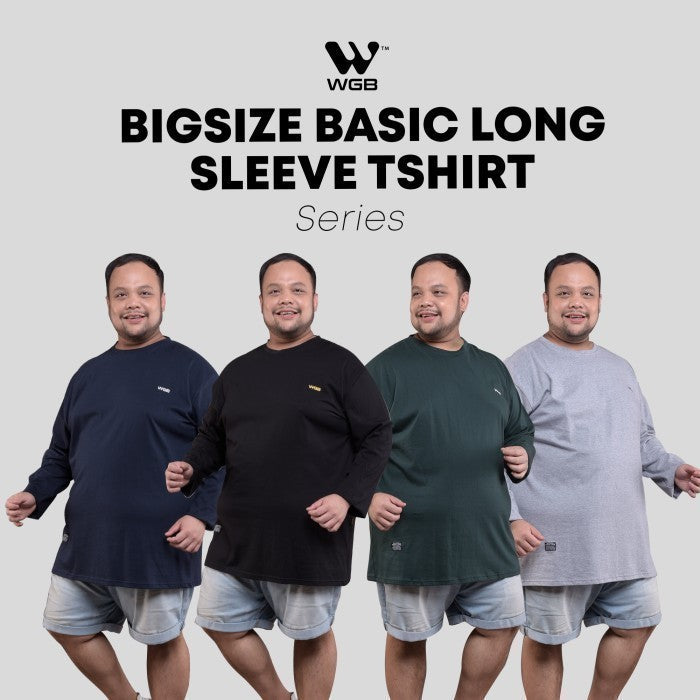 WGB Kaos Basic Panjang Pria Bigsize Super Jumbo XL XXL XXXL