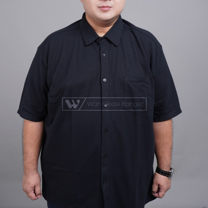 WGB Kemeja Basic Pique Pria Big Size Ukuran Jumbo XXL XXXL