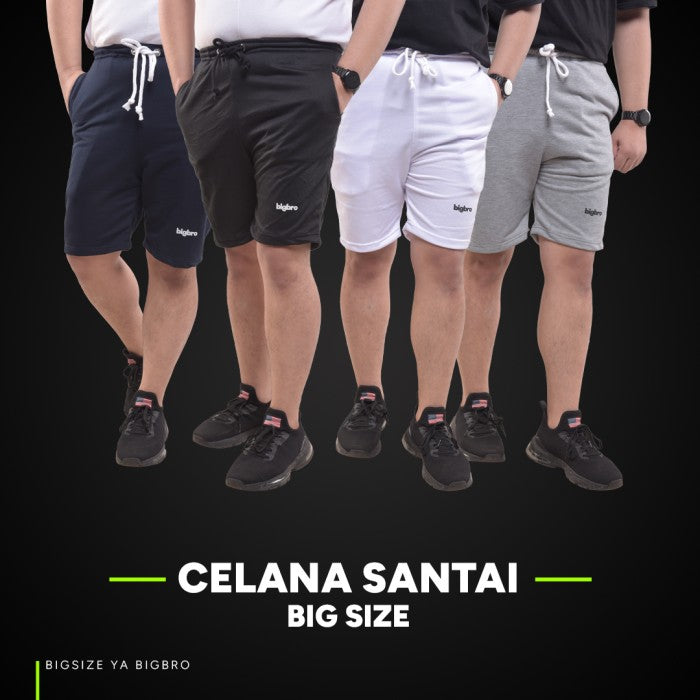 Celana Santai Pendek BigSize Pria BIG BRO Ukuran Besar XL XXL XXXL