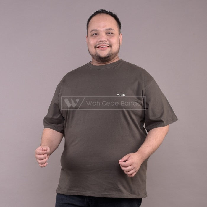 WGB Kaos Basic Black Pria Bigsize Super Jumbo XXL XXL