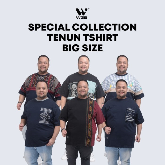 WGB Kaos Tenun Pria Big Size Ukuran Jumbo XXL XXXL