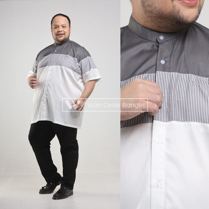 BigBro Koko Pendek Kombinasi Pria Big Size Ukuran Jumbo XXL XXXL