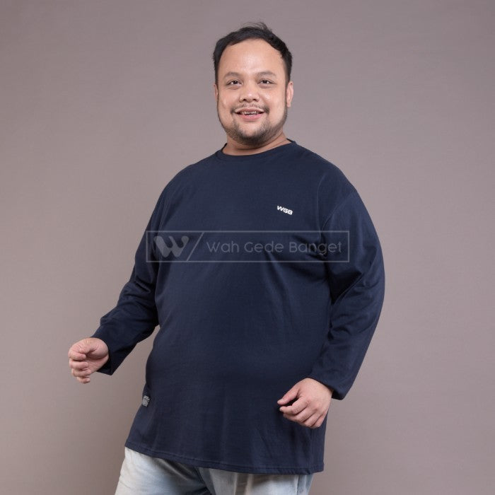 WGB Kaos Basic Panjang Pria Bigsize Super Jumbo XL XXL XXXL