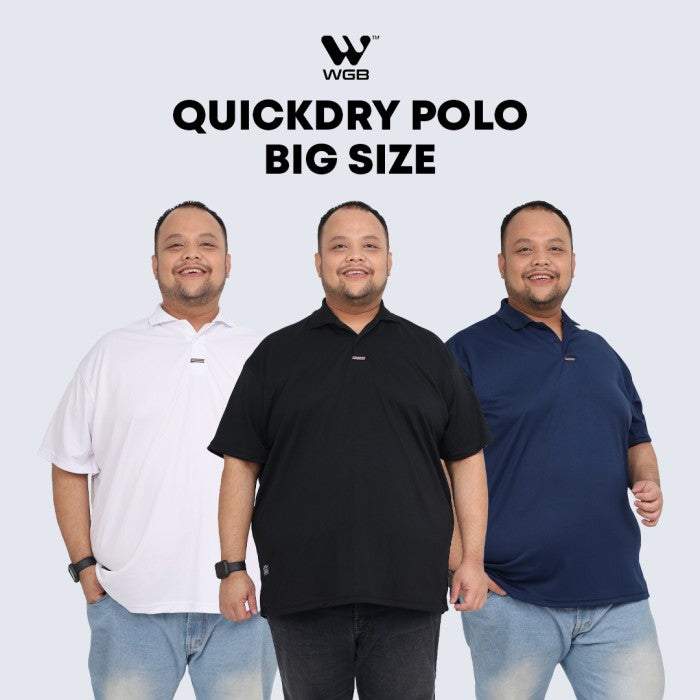 WGB Kaos Polo Quick Dry Pria Big Size Ukuran Jumbo XXL XXXL