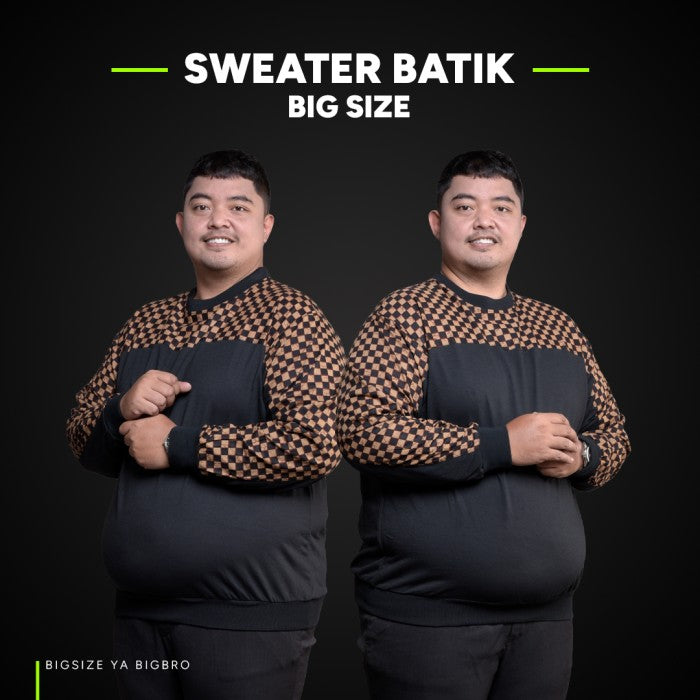 BigBro Sweater Batik Premium Big Size Pria Classic XL XXL XXL