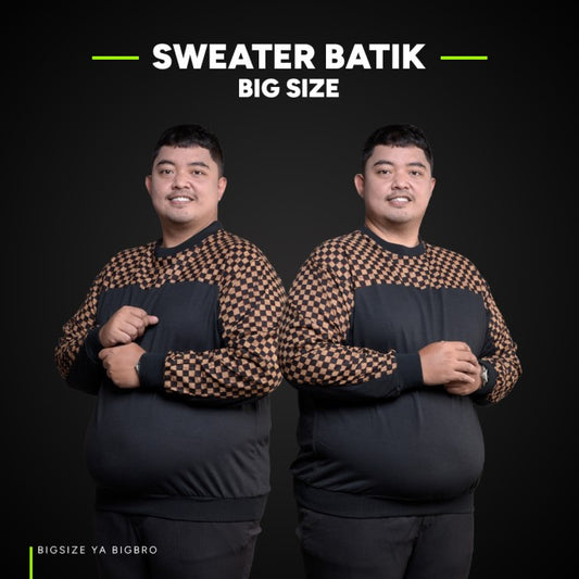 BigBro Sweater Batik Premium Big Size Pria Classic XL XXL XXL