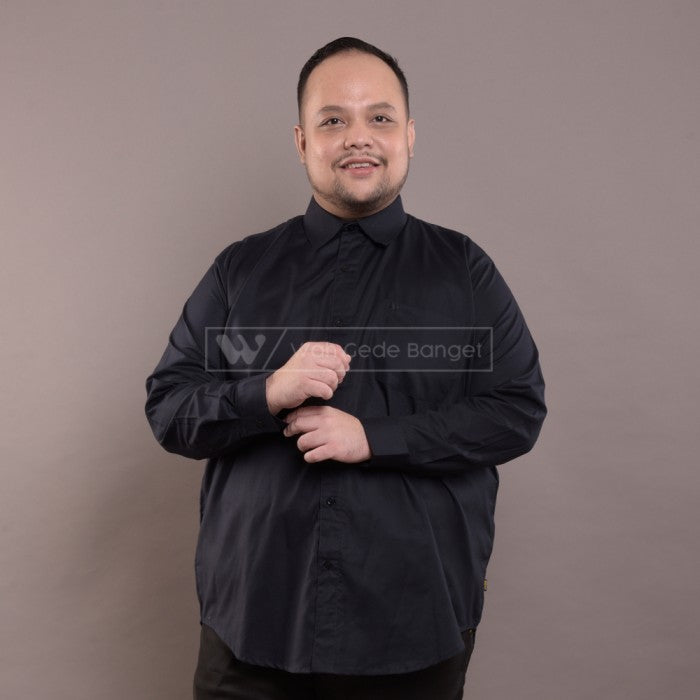 Kemeja Pria Jumbo Big Size Ukuran Besar XXL XXXL WGB Elegant White Ox