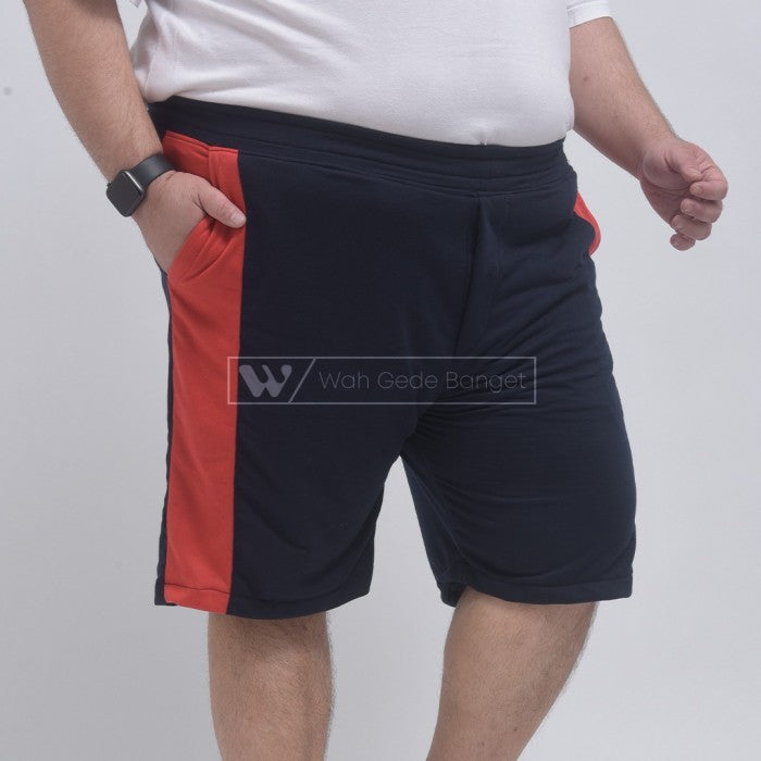 WGB Celana Pendek Gym Stripe Olahraga Big Size Jumbo XXL XXXL