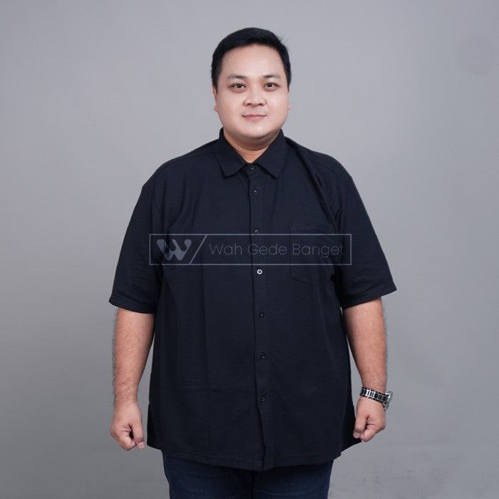 WGB Kemeja Basic Pique Pria Big Size Ukuran Jumbo XXL XXXL