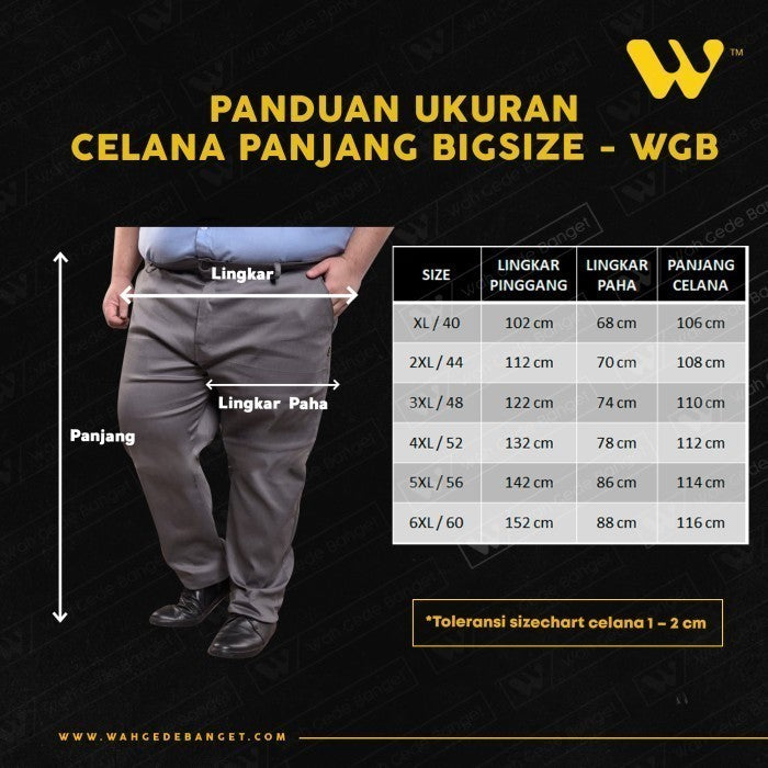 WGB Celana Casual Pria Panjang Special Collection Big Size XXL XXXL