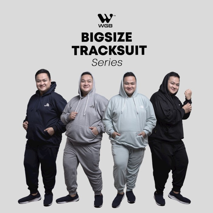 WGB Tracksuit Hoodie Basic Pria Big Size Ukuran Jumbo XXL XXXL